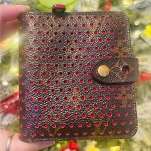 👙 Louis Vuitton LV Monogram Perforated Leather Compact Bi-fold Wallet